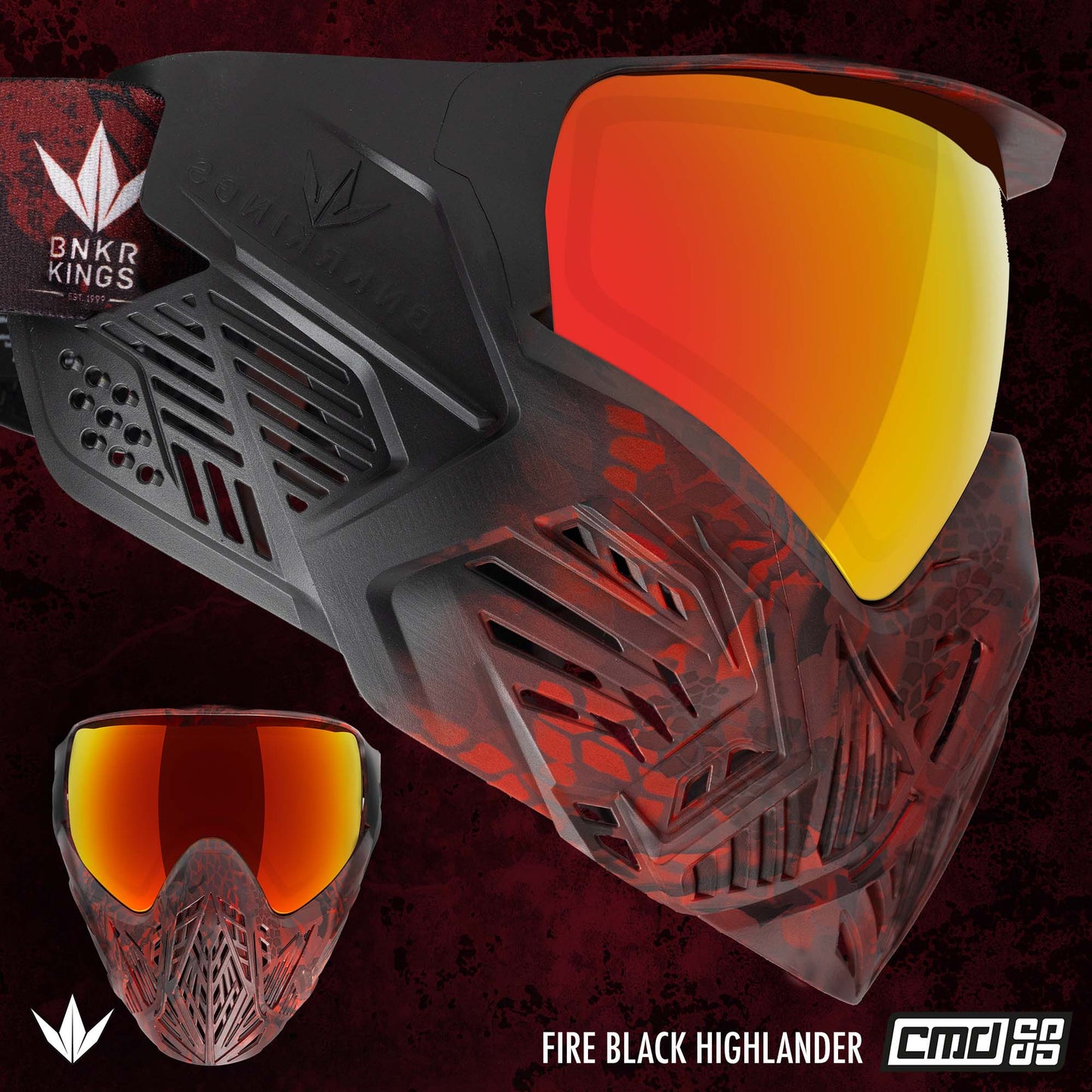 Bunkerkings CMD Goggle - Fire Black Highlander